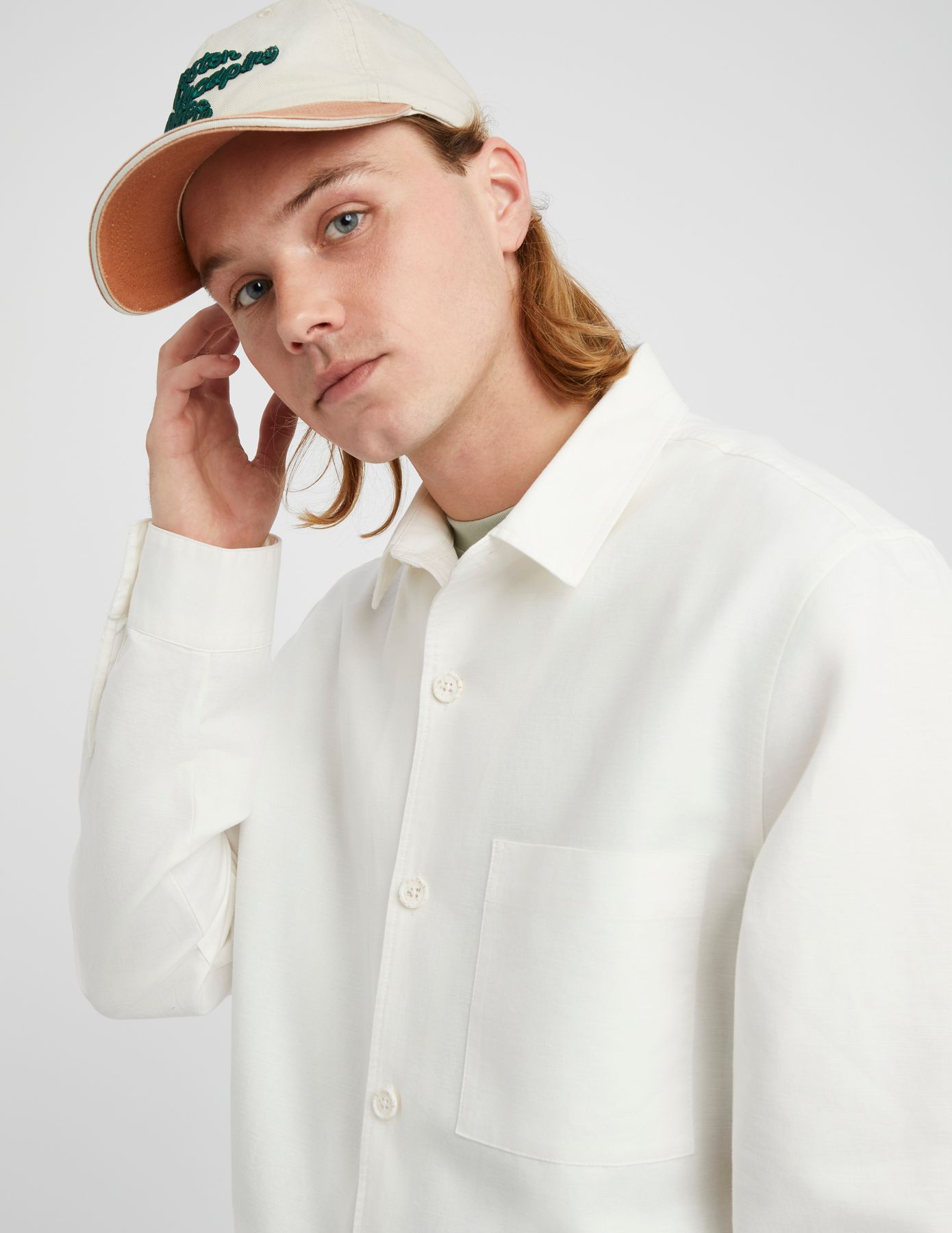 Ensemble veste/bermuda en coton lin